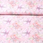 Viscose - Impression numérique Libellules Rose