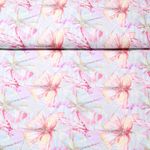 Viscose - Impression numérique Libellules Gris clair