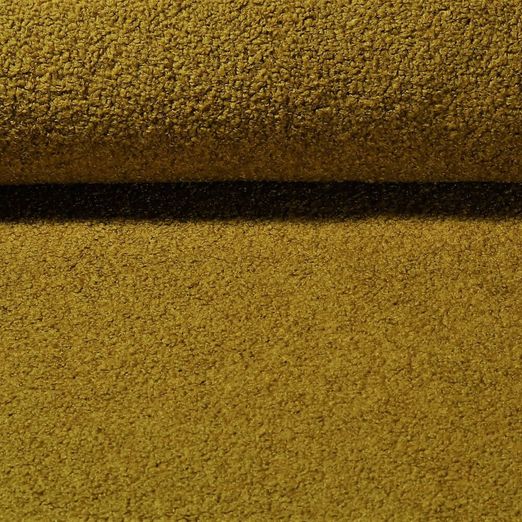 Tissu manteau Rufus - Wool Deluxe Bouclette Ocre