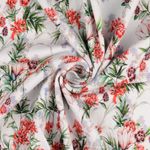 Jersey Pique - Super Stretch Engblomst Hvid Jersey Pique - Super Stretch Engblomst Hvid