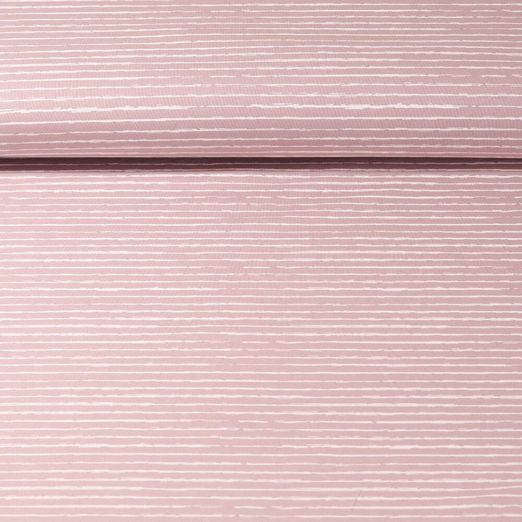 Jersey - Rayures Vieux rose Blanc