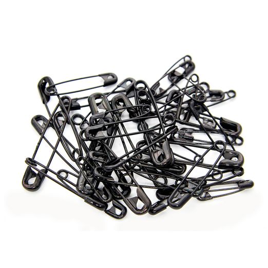 Epingles à nourrice noires - 50 pièces Epingles à nourrice noires - 50 pièces