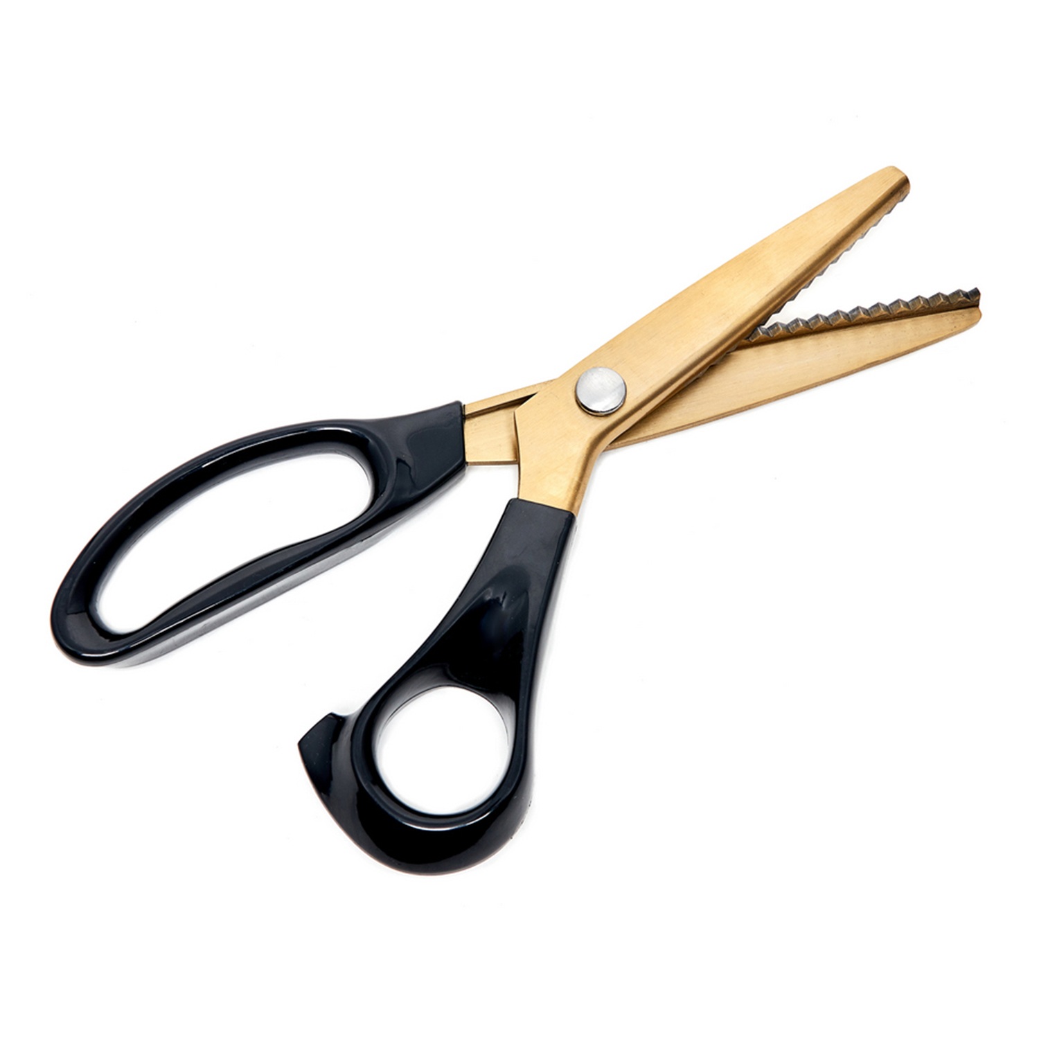 Zackenschere gold-schwarz - 23,5cm-0 Zackenschere gold-schwarz - 23,5cm-0