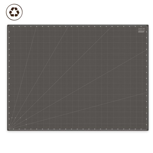 A0 Tapis de découpe en PVC recyclé - 120 x 90 cm - Noir Taupe