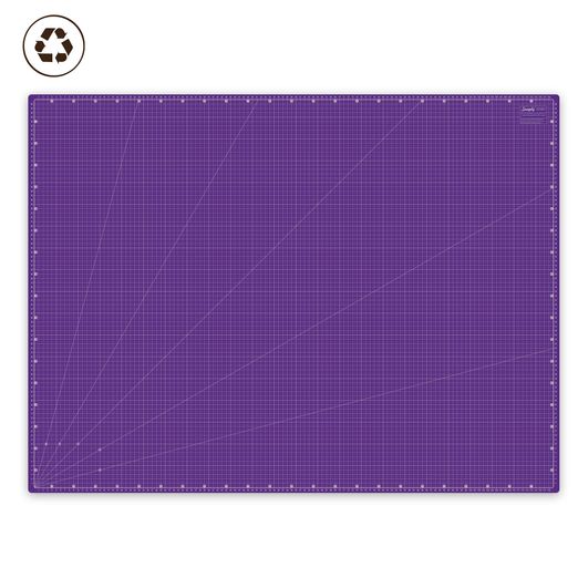 A0 Tapis de découpe en PVC recyclé - 120 x 90 cm Lilas Gris