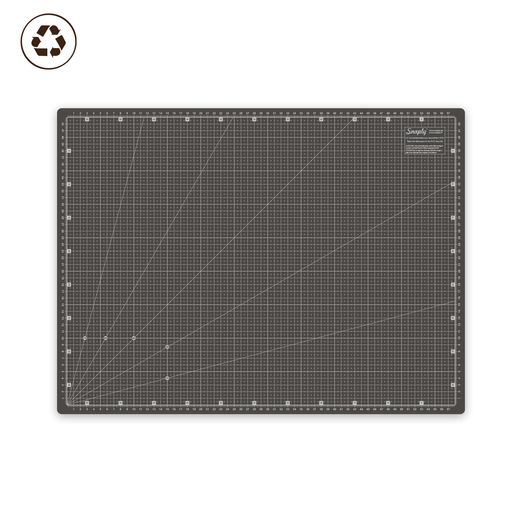 A2 Tapis de découpe en PVC recyclé - 60 x 45 cm - Noir Taupe