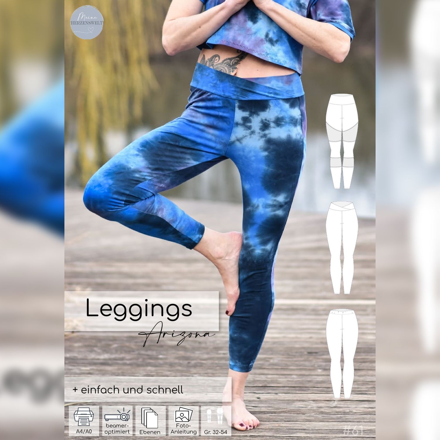 Leggings - Arizona - Schnittmuster eBook-2 Leggings - Arizona - Schnittmuster eBook-2