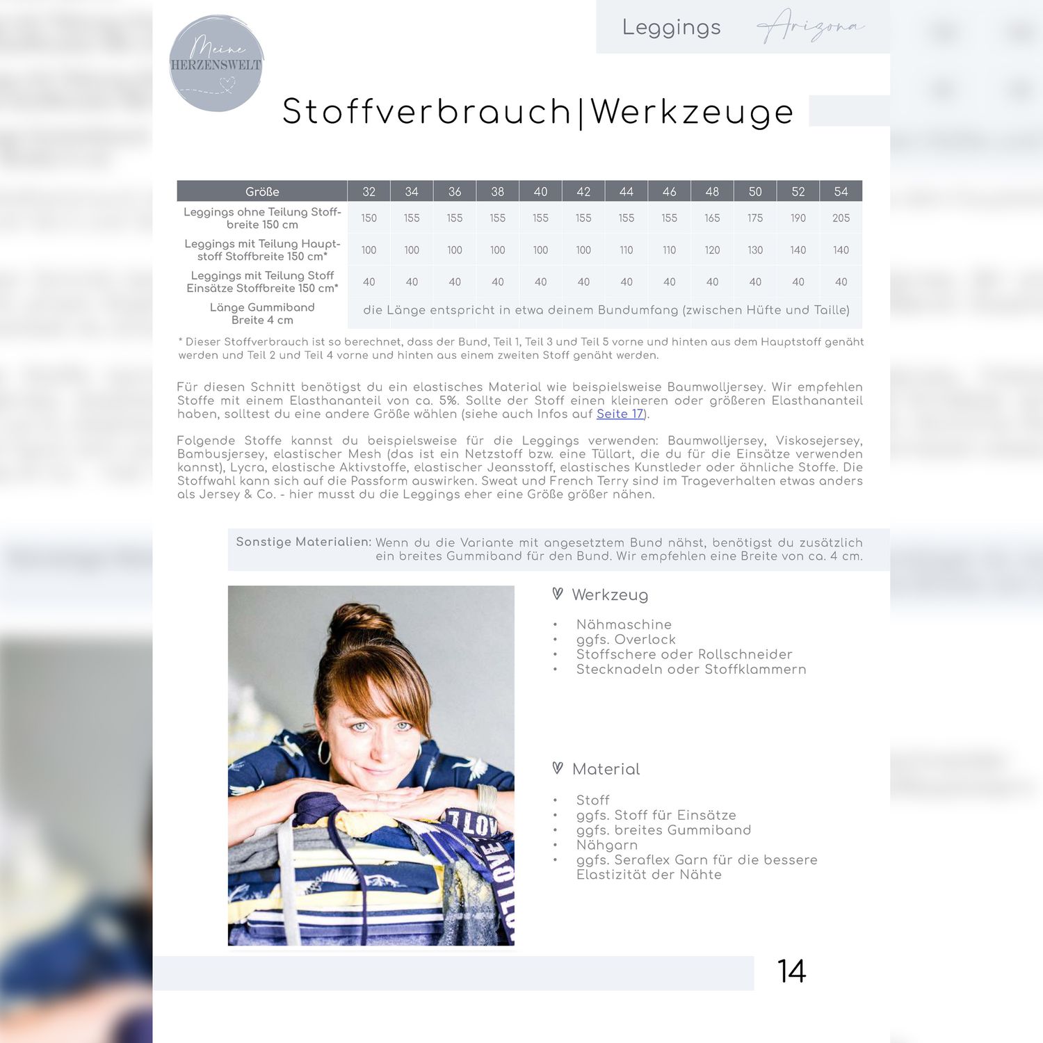 Leggings - Arizona - Schnittmuster eBook-6 Leggings - Arizona - Schnittmuster eBook-6