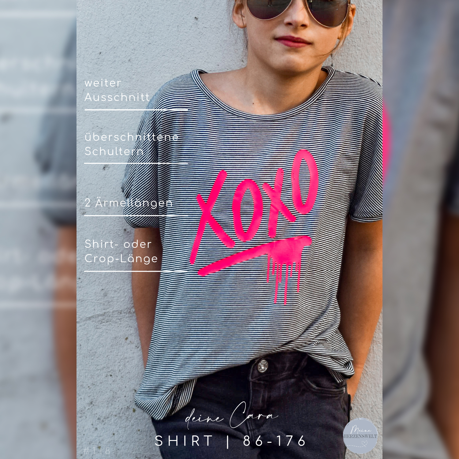 Cropshirt - Cara Kinder - Schnittmuster eBook-3 Cropshirt - Cara Kinder - Schnittmuster eBook-3