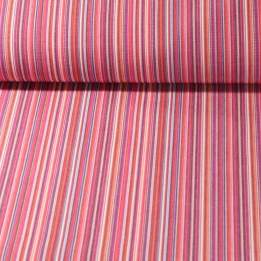 Outdoorstoff Streifen - Teflonbeschichtet Fuchsia