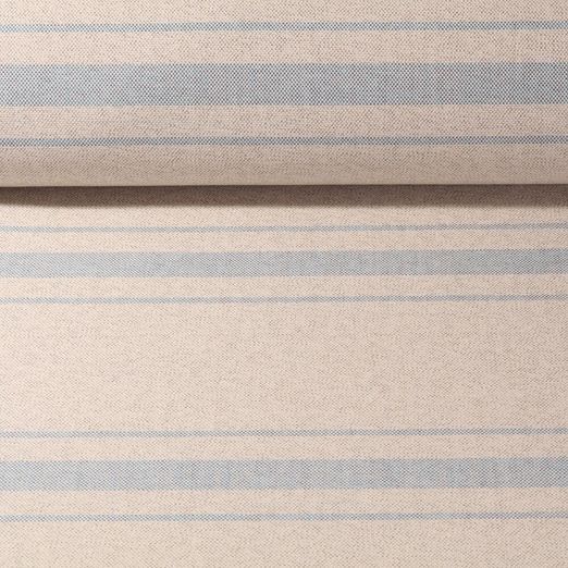 Tissu d´extérieur Ron - Revêtement téflon Jacquard Mix de Rayures Gris bleu Melange