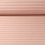 Outdoorstoff Ron - Teflonbeschichtet Jacquard Streifen 10mm Sand Rot Melange
