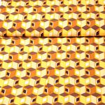 Viscose - Motif géométrique Jaune