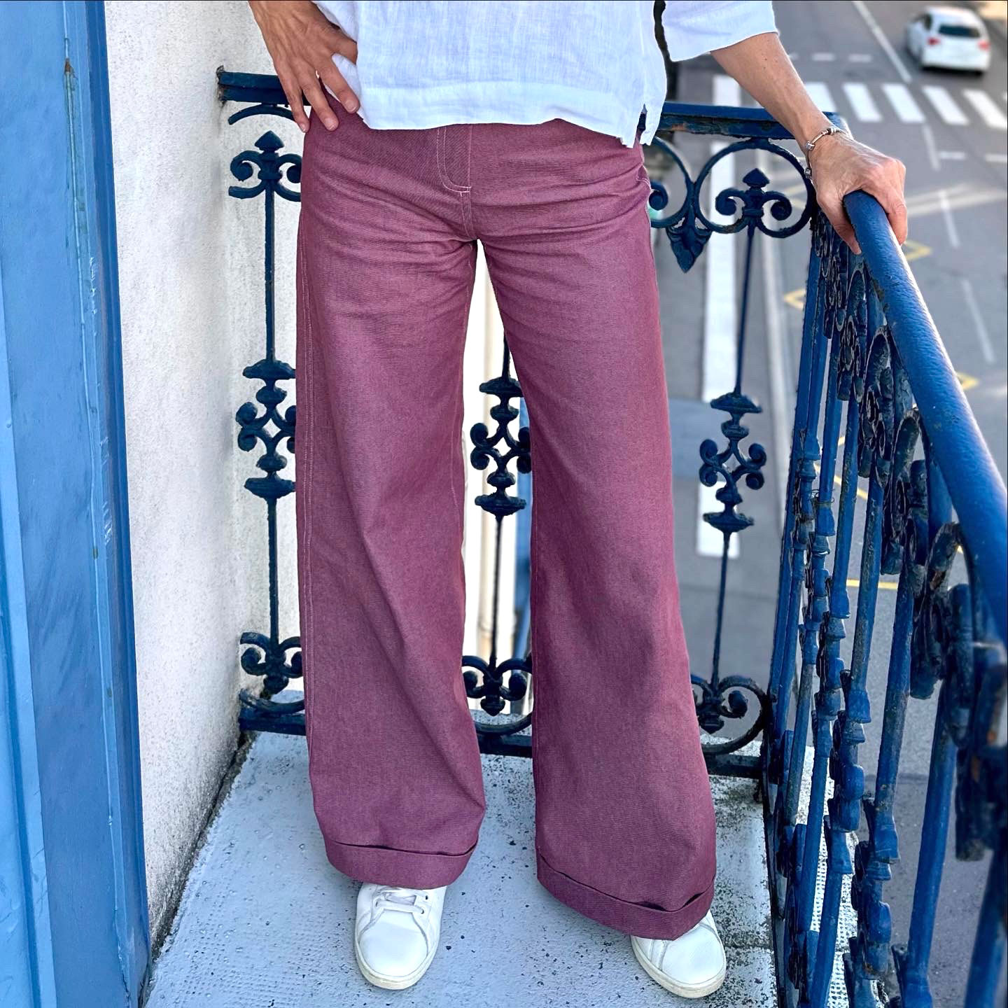 Jeans Fabian - Mauve Melange-1 Jeans Fabian - Mauve Melange-1