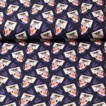 Økologisk Jersey - Hamburger Liebe - Love Letters Always Forever Purple