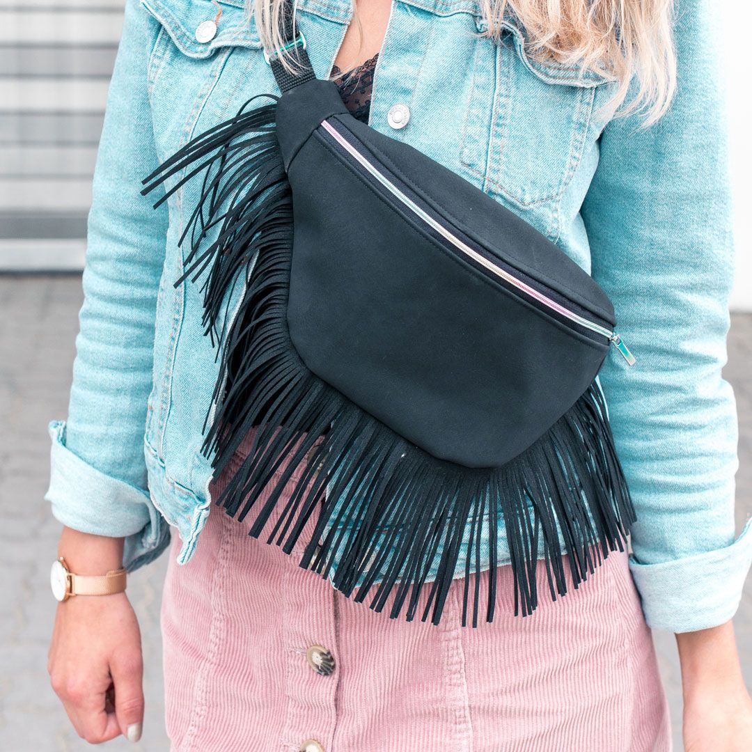 Sac banane en simili et franges avec tuto *Sac star*-3 Sac banane en simili et franges avec tuto *Sac star*-3