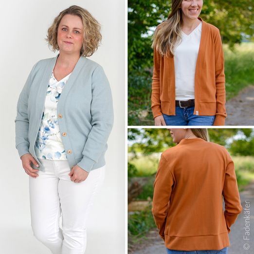 Strickjacke - Karo Damen - Schnittmuster eBook