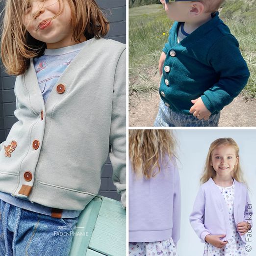 Strickjacke - Karo Kinder - Schnittmuster eBook