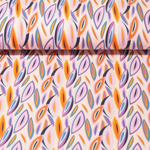 Jersey - Feuilles multicolores Nude