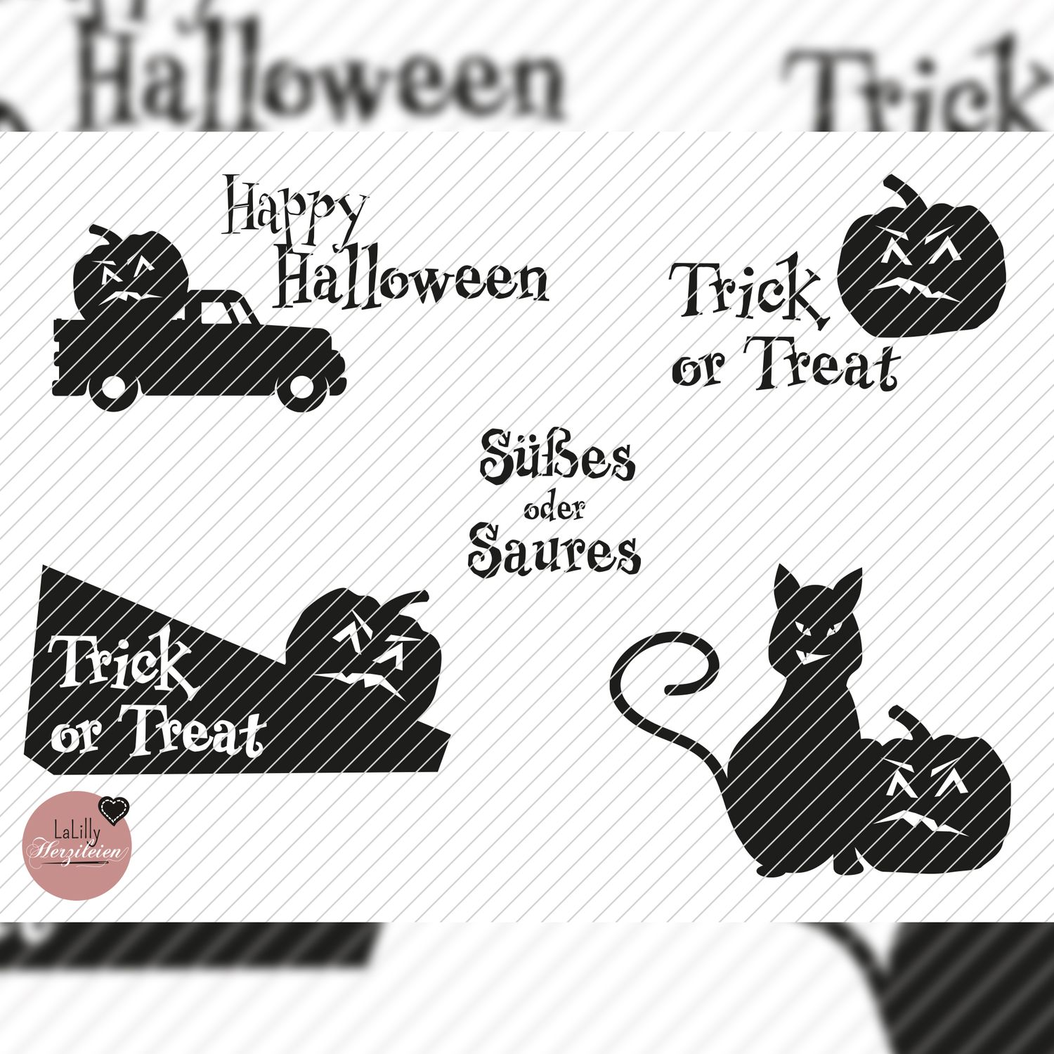 Plotterdatei Bundle - Halloween-14 Plotterdatei Bundle - Halloween-14