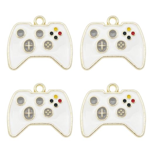 Charm - Anhänger - Controller - Weiß - 1 Stück Charm - Anhänger - Controller - Weiß - 1 Stück