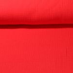 Mousseline bio Marius - Rouge clair