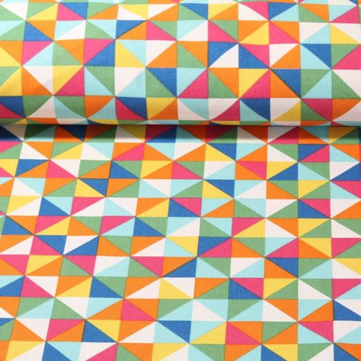 Canevas - Triangles Multicolore
