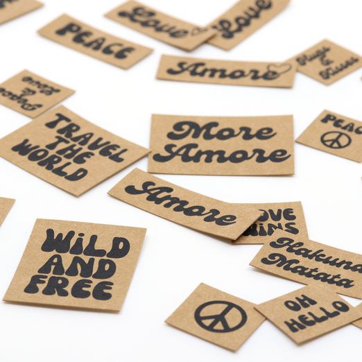 SnapPap Label Bogen - Hippie