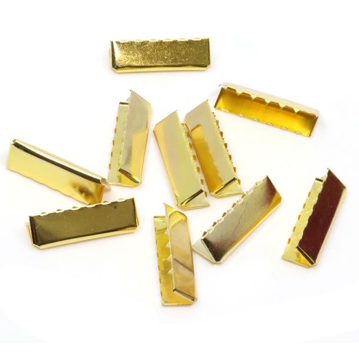 Embouts pour sangles dorés 40mm - 10 pièces
