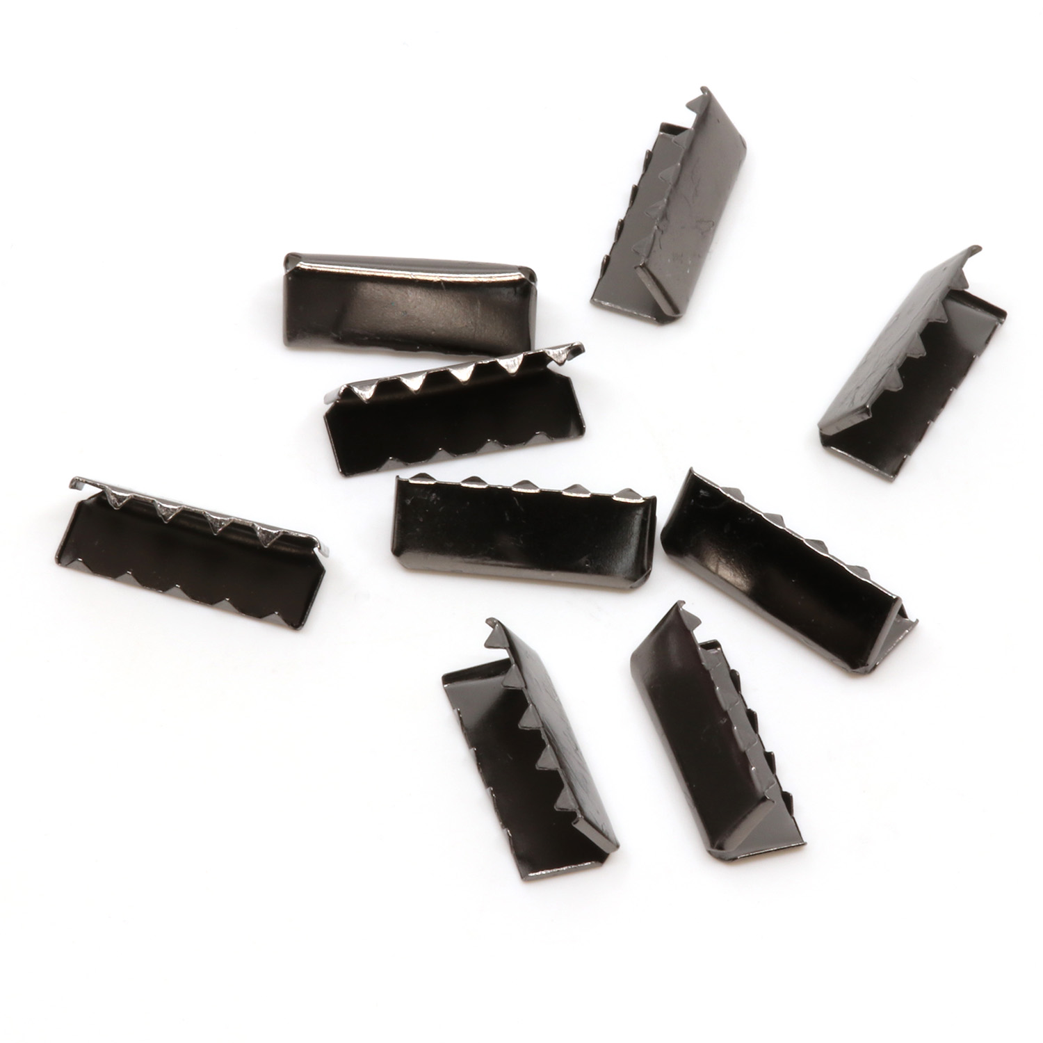 Embouts pour sangles métal foncé 25mm - 10 pièces-0 Embouts pour sangles métal foncé 25mm - 10 pièces-0