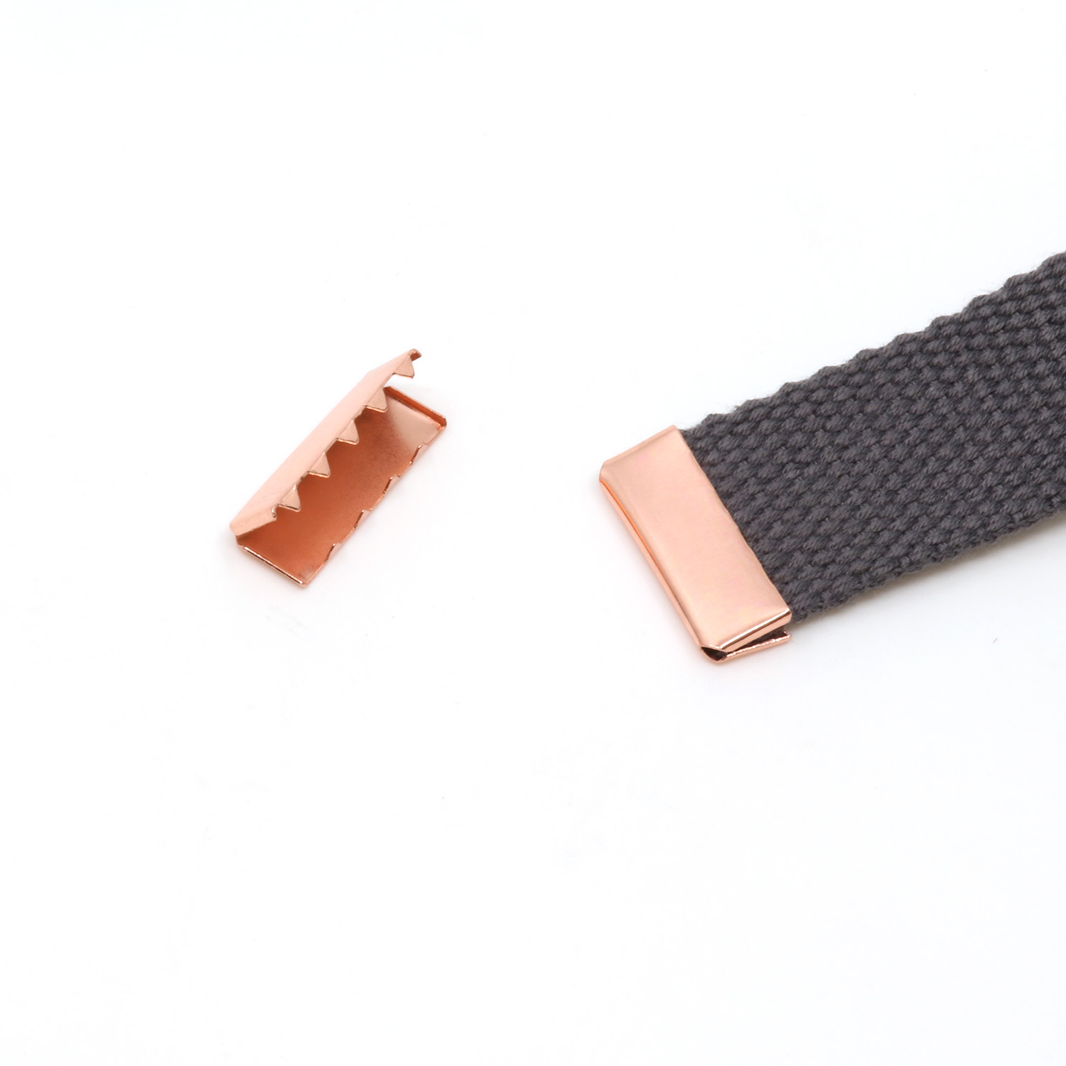 Embouts pour sangles cuivrés 25mm - 10 pièces-1 Embouts pour sangles cuivrés 25mm - 10 pièces-1