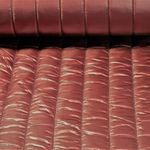 Tissu matelassé pour veste Brillant Rayures 50mm Double face Vieux rose Ouaté