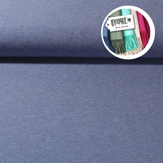 Albstoffe - Hamburger Liebe Fringe Me Cotton Mélange bleu jeans