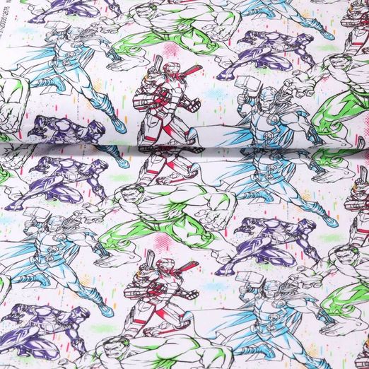 Jersey - Impression numérique Vengeurs Blanc