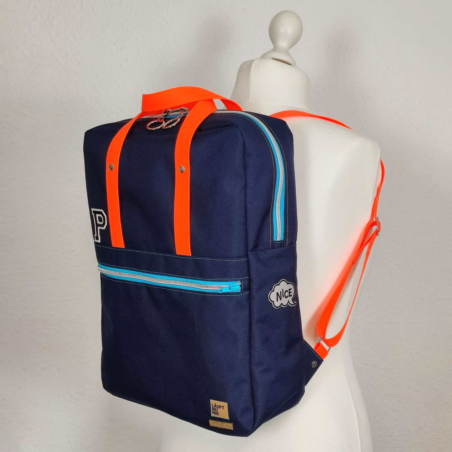 Tissu sac et sac à dos Jasper - Enduit PVC Bleu marine-1 Tissu sac et sac à dos Jasper - Enduit PVC Bleu marine-1