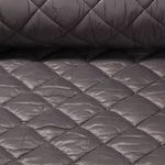 Tissu matelassé pour veste - Losanges Gris 65mm Ouaté