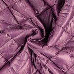 Quiltad jacktyg - Rutor Aubergine 65mm vadderad