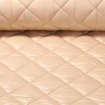Tissu matelassé pour veste - Losanges Beige 65mm Ouaté