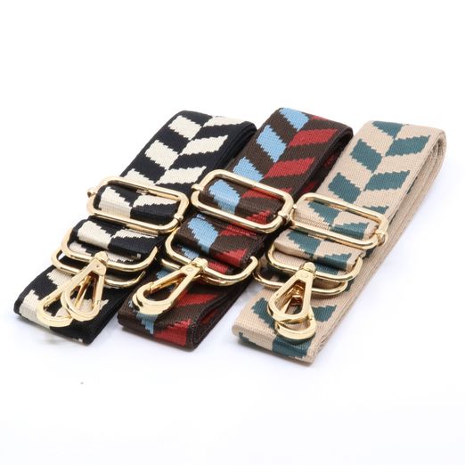 Fertiger Taschengurt - Herringbone - Gold