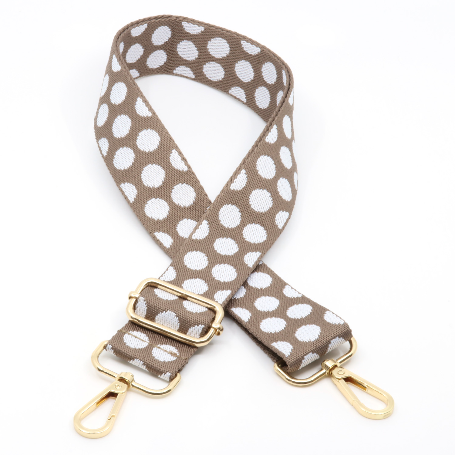Fertiger Taschengurt - Dots - Gold-1 Fertiger Taschengurt - Dots - Gold-1