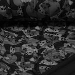 Tissu matelassé pour veste - Camouflage Gris Ouaté