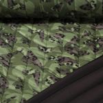 Gesteppter Jackenstoff - Camouflage Grün Wattiert