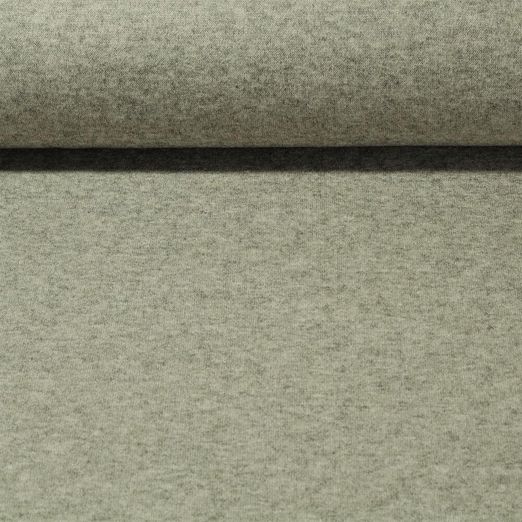 Jersey tricoté Ari - Vert olive mélange Double face