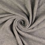 Breisel tricot - lichtgrijs melange doubleface