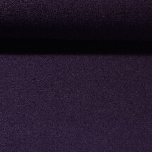 Laine bouillie/Loden Waltraud - Aubergine Uni