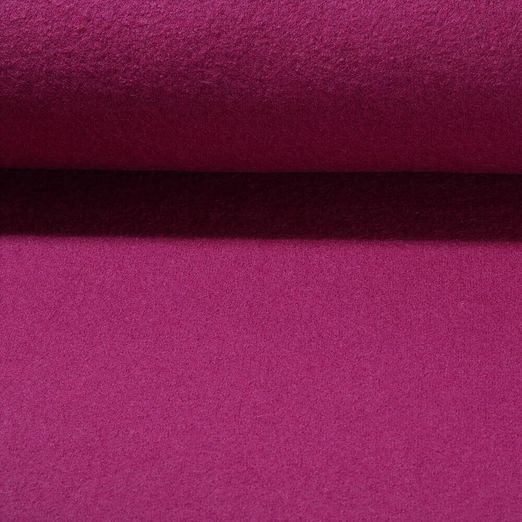Laine bouillie/Loden Waltraud - Fuchsia Uni