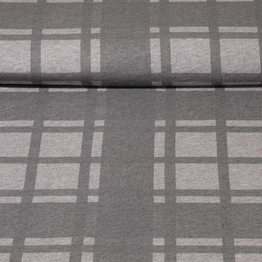 Jersey Sanetta - Fenêtres Mélange gris Teinté dans la masse