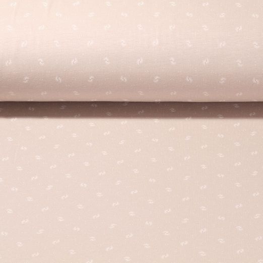 Jersey modal Sanetta - Mini arcs Taupe Teinté dans la masse