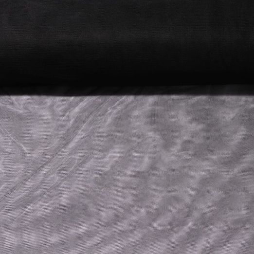 Tulle souple uni - Noir