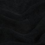 Tecido de veludo de cordão para estofos – Preto profundo Tecido de veludo de cordão para estofos – Preto profundo